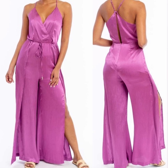 Open Leg Jumpsuit - Picture 1 of 5